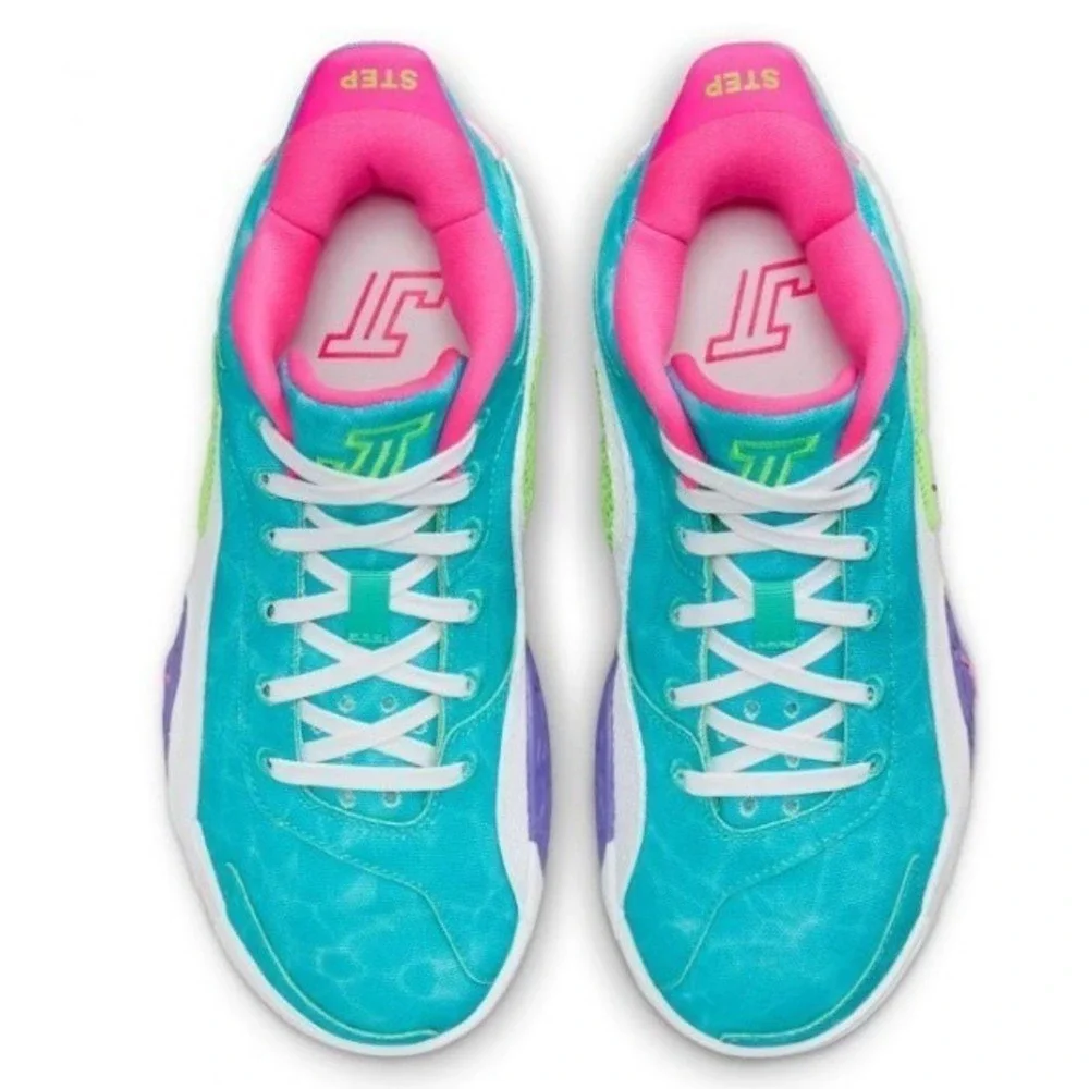 Jordan Tatum2 Wave Runner  HJ7382-303 Blue Green Pink Kids Basketball Shoes 6.5Y